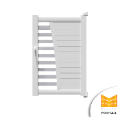 Portillon Moderne CORYDALE BICOLORE<br> Blanc / Anthracite