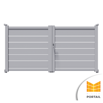 Portail Battant Moderne ONONIS - Gris