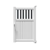 Portillon Moderne SWERTIE BICOLORE<br>Blanc / Anthracite