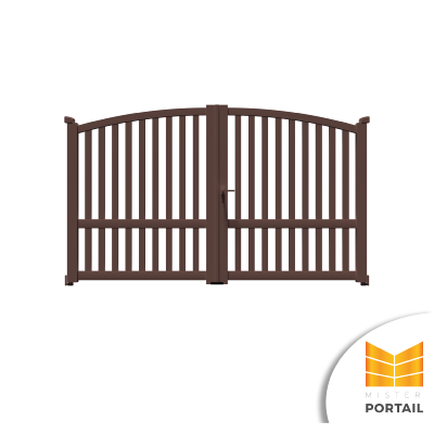 Portail Battant Classique LILAS - Marron