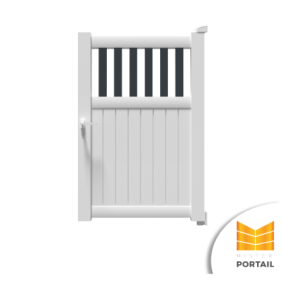 Portillon Moderne SWERTIE BICOLORE<br>Blanc / Anthracite