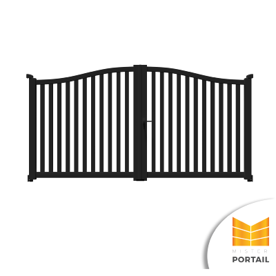 Portail Battant Classique JASMIN - Noir