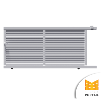 Portail Coulissant Moderne PYROLE - Gris