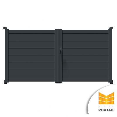 Portail Battant Moderne CARLINE<br> Anthracite