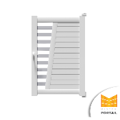 Portillon Moderne IRIS BICOLORE<br> Blanc / Anthracite