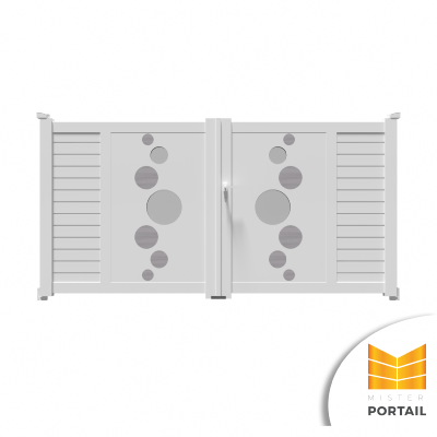 Portail Battant Design OXALIS - Blanc