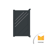 Portillon Moderne EDEL <br> Anthracite