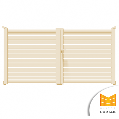 Portail Battant Moderne VELAR - Beige