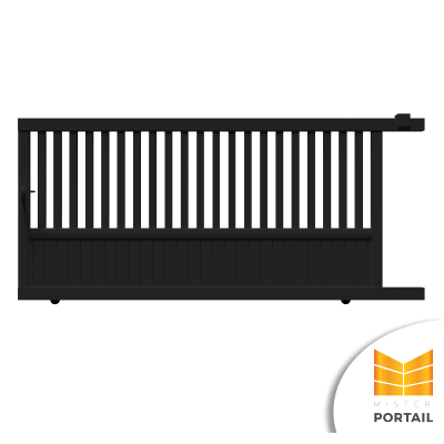 Portail Coulissant Classique PRELES - Noir