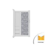 Portillon Design BRUYERE BICOLORE<br> Blanc / Anthracite