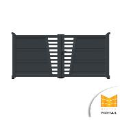 Portail Battant Moderne IRIS<br>Anthracite