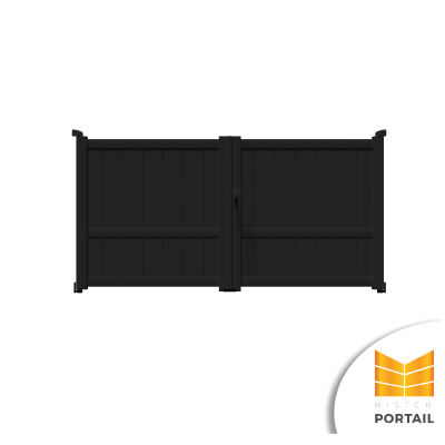 Portail Battant Moderne ONAGRE 200 - Noir