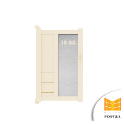 Portillon Design ASTRAGALE  <br>+ Numéro de Rue - Anthracite