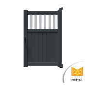 Portillon Moderne SWERTIE BICOLORE - Anthracite / Bordeaux