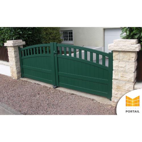 portail alu battant sur mesure - LAMIER VERT