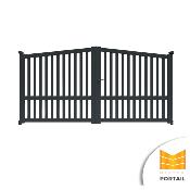 Portail Battant Moderne OPHRYS <br> Anthracite