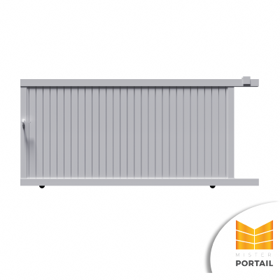 Portail Alu Coulissant Moderne ADONIS - Gris
