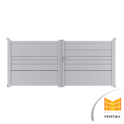 Portail Battant Moderne DORONIC<br>Anthracite