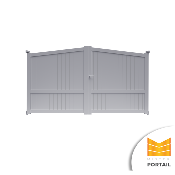 Portail Battant Moderne VIORNE <br> Anthracite