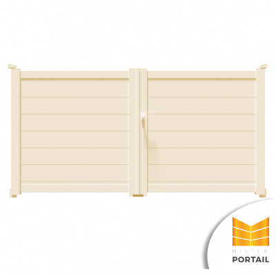 Portail Battant Moderne CARLINE - Beige