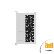 Portillon Design BRUYERE BICOLORE<br> Blanc / Anthracite