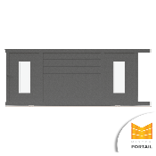 Portail Coulissant Design SANVE <br> Anthracite