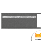 Portail Coulissant Design ZENOBIA <br> Anthracite