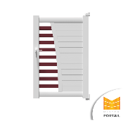 Portillon Moderne CORYDALE BICOLORE<br> Blanc / Anthracite