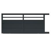 Portail Coulissant Moderne SPARTE <br> Anthracite