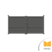 Portail Battant Moderne VESCE <br> Anthracite