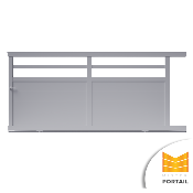 Portail Coulissant Moderne SPARTE <br> Anthracite