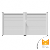 Portail Battant Moderne CARLINE<br> Anthracite