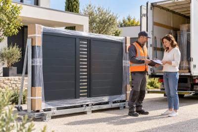 Livraison d'un portail sur mesure