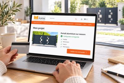 Commande d'un portail sur mesure en ligne